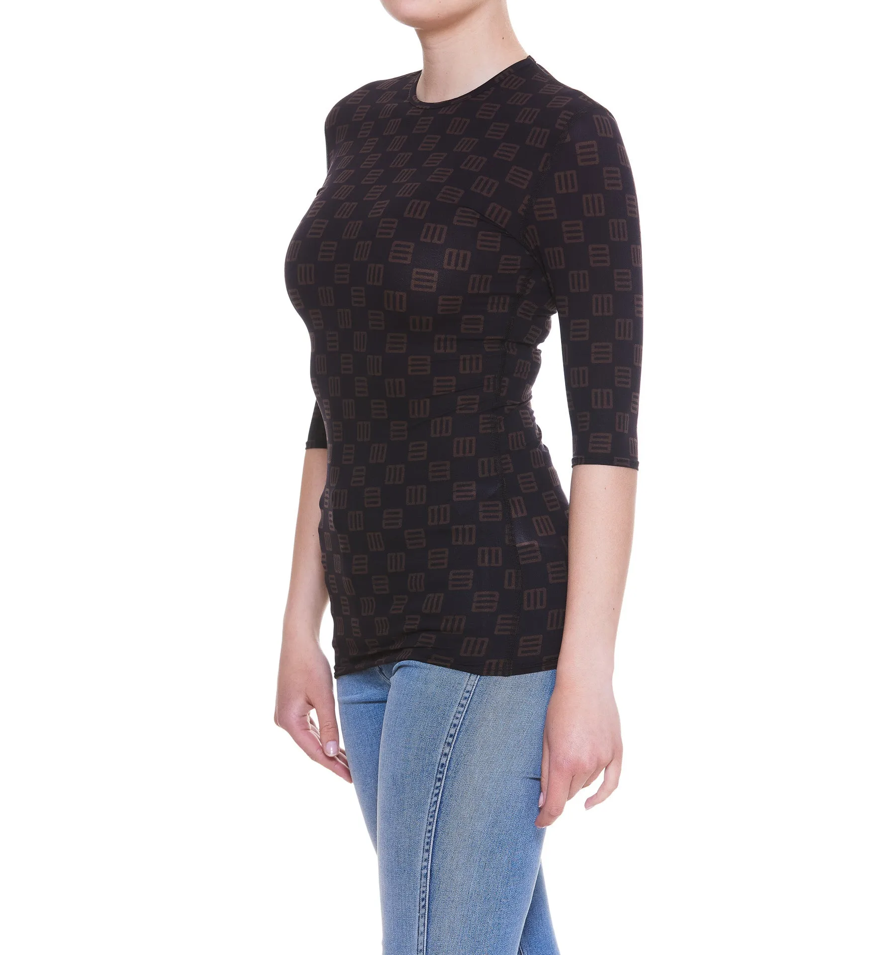 Ambush Monogram-Print Crewneck T-Shirt