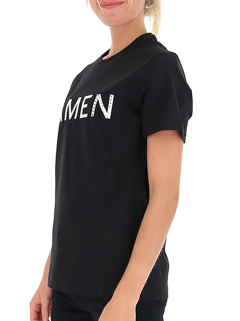 Amen Logo Embellished Crewneck T-Shirt
