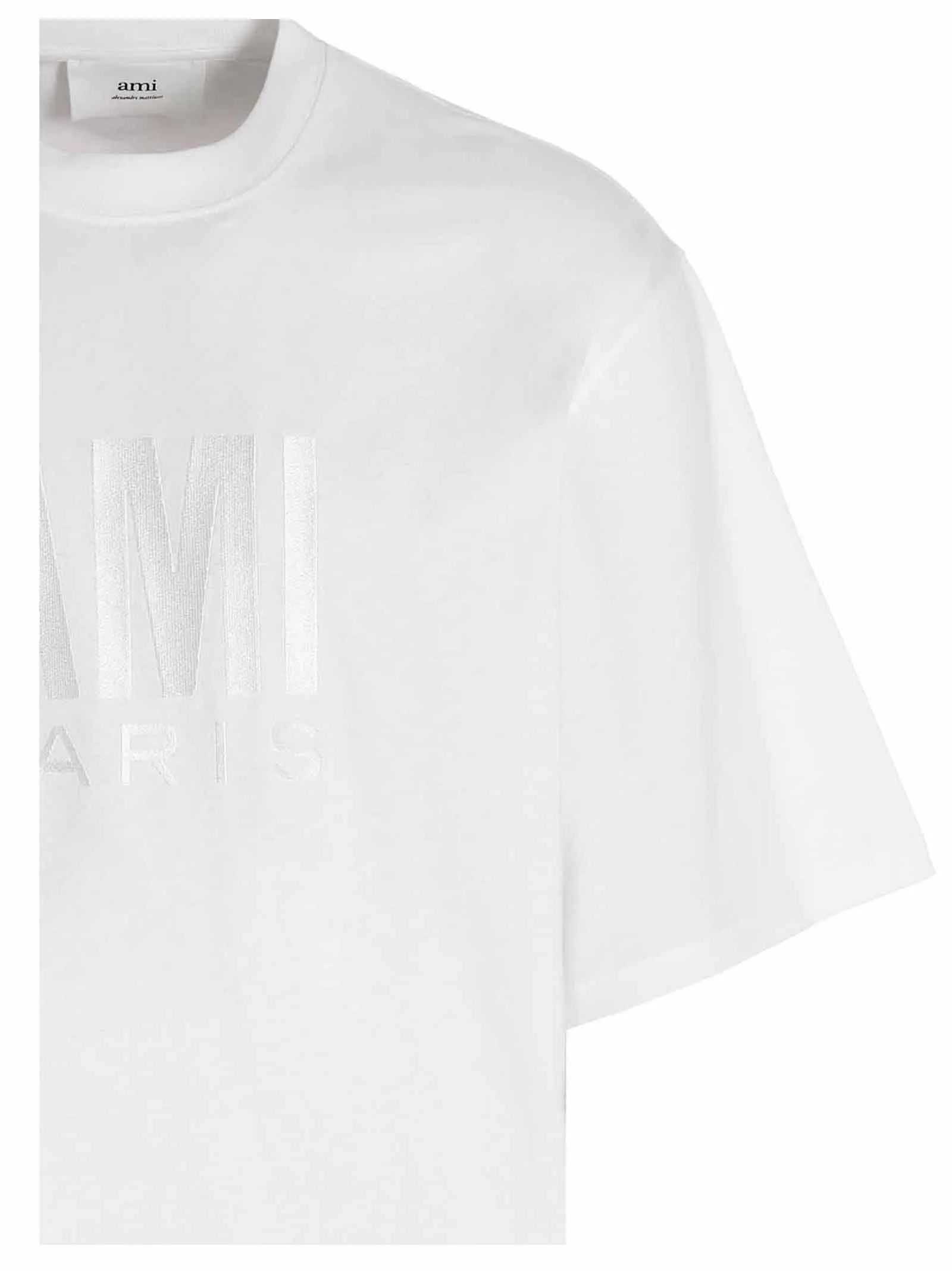 AMI Logo Printed Crewneck T-Shirt