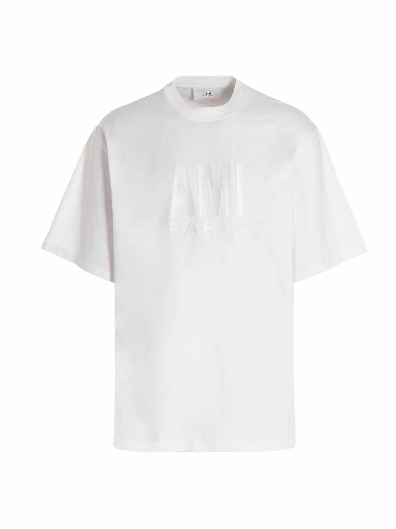 AMI Logo Printed Crewneck T-Shirt