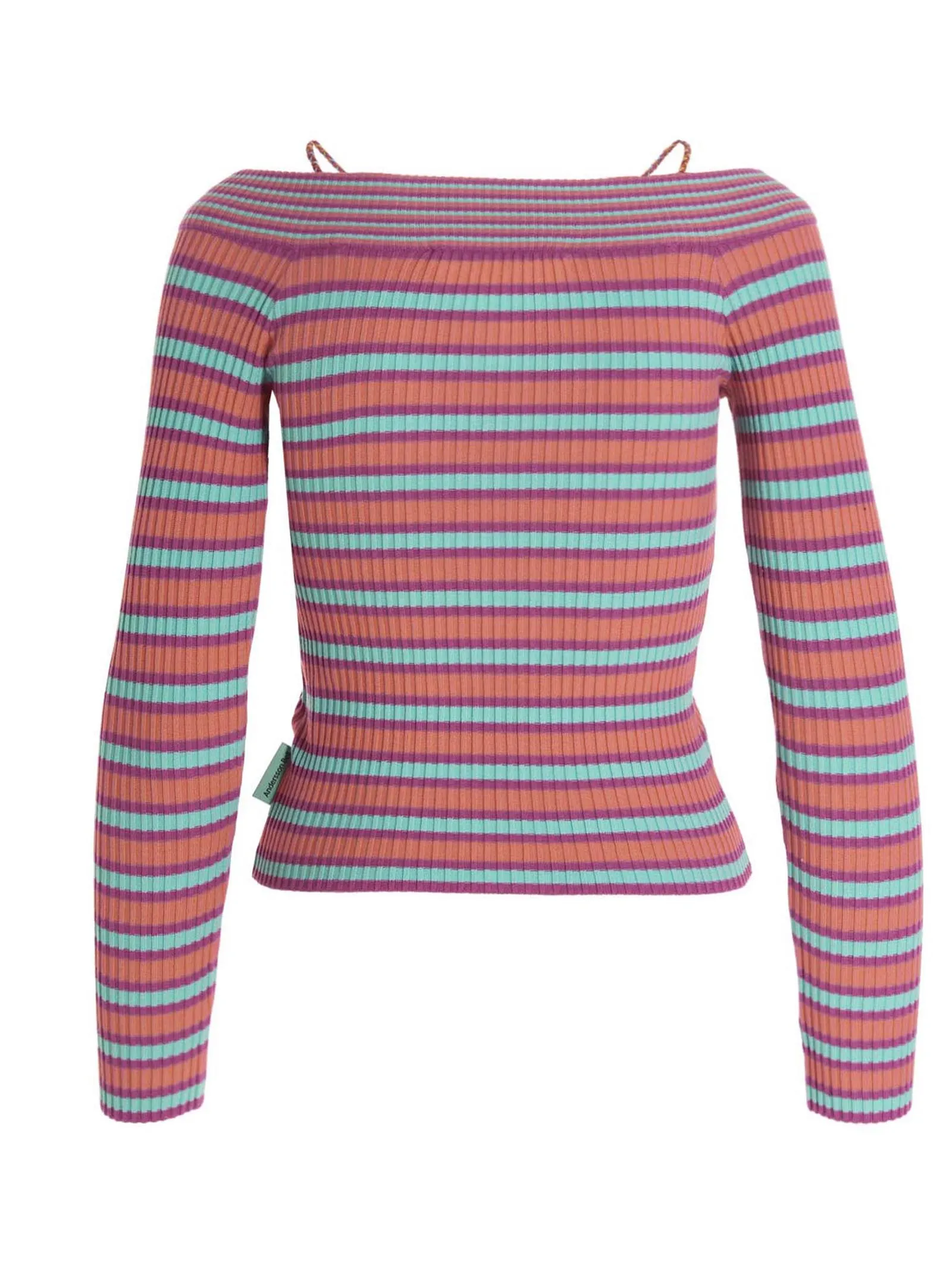 Andersson Bell Nina Off-The-Shoulder Striped Top