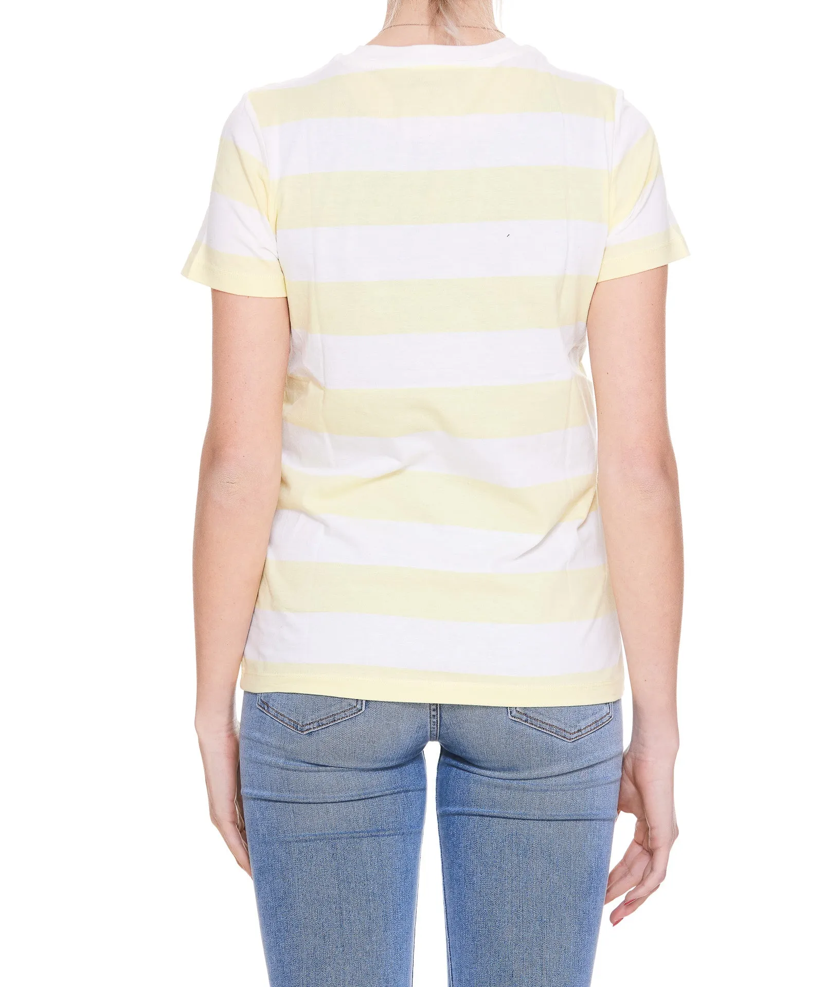 A.P.C. Graphic Printed Striped T-Shirt