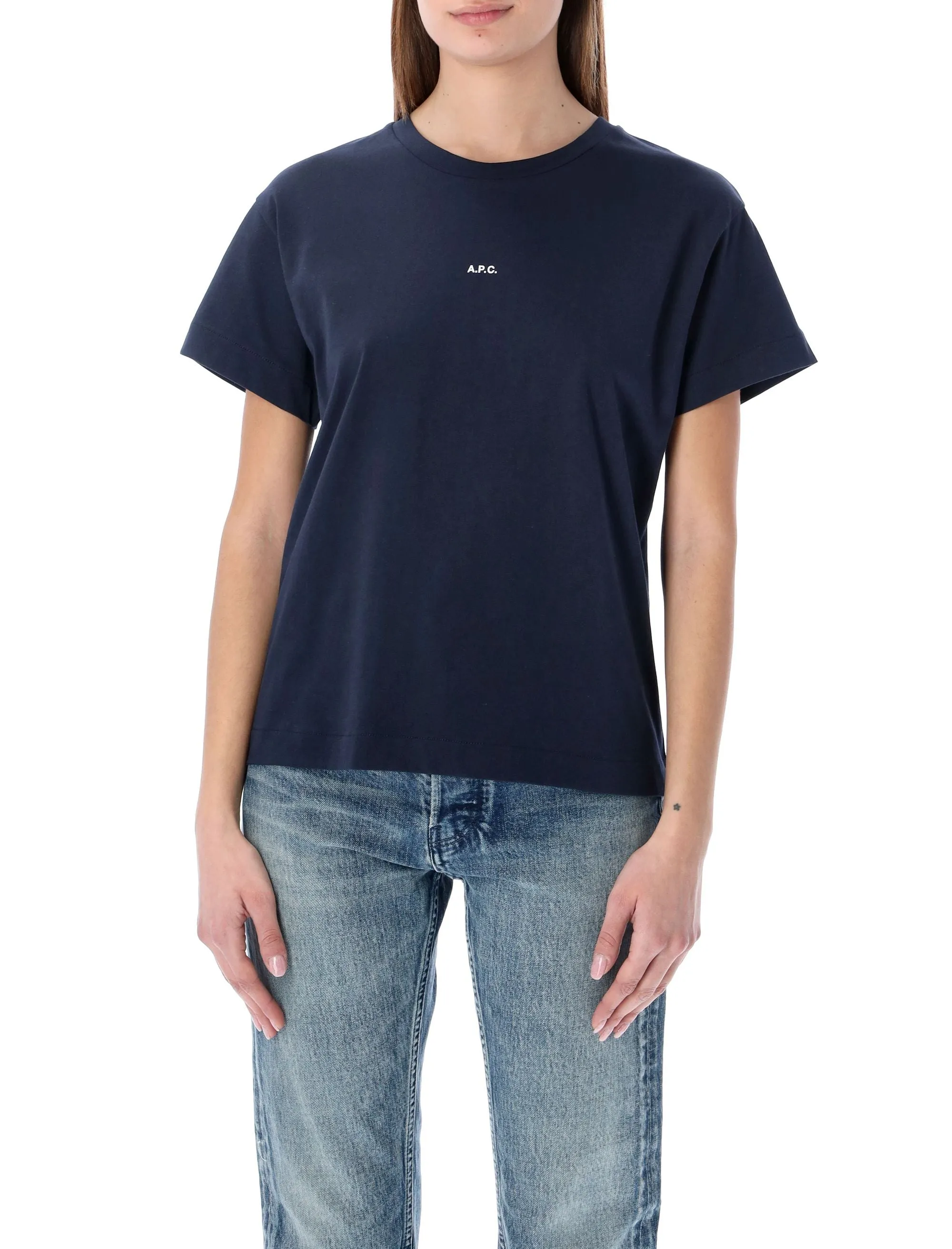 A.P.C. Logo Printed Crewneck T-Shirt