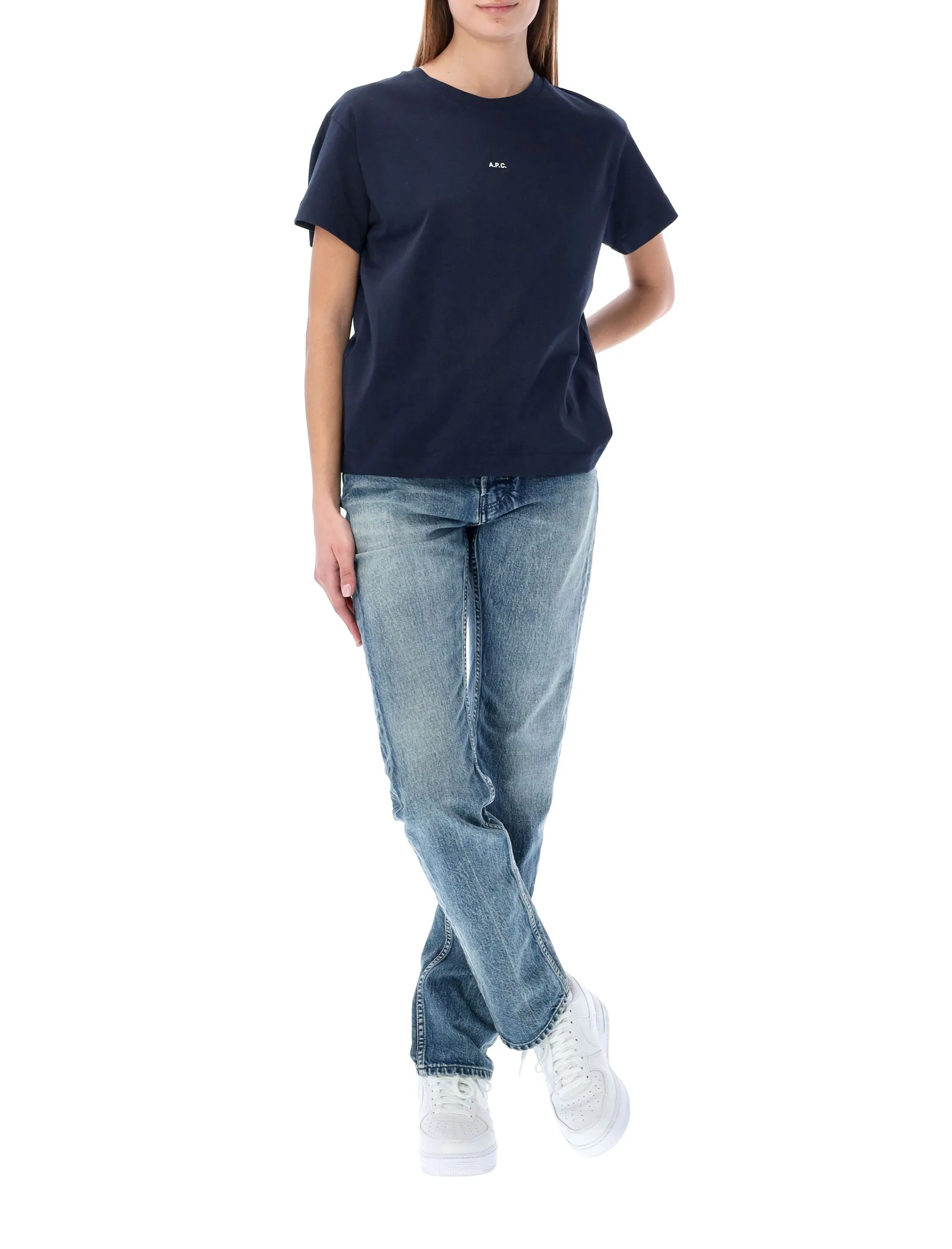 A.P.C. Logo Printed Crewneck T-Shirt
