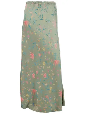 Apesi Allover Floral Printed High-Waisted Skirt
