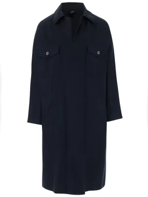 Aspesi Tunic-Style Long Sleeved Midi Dress