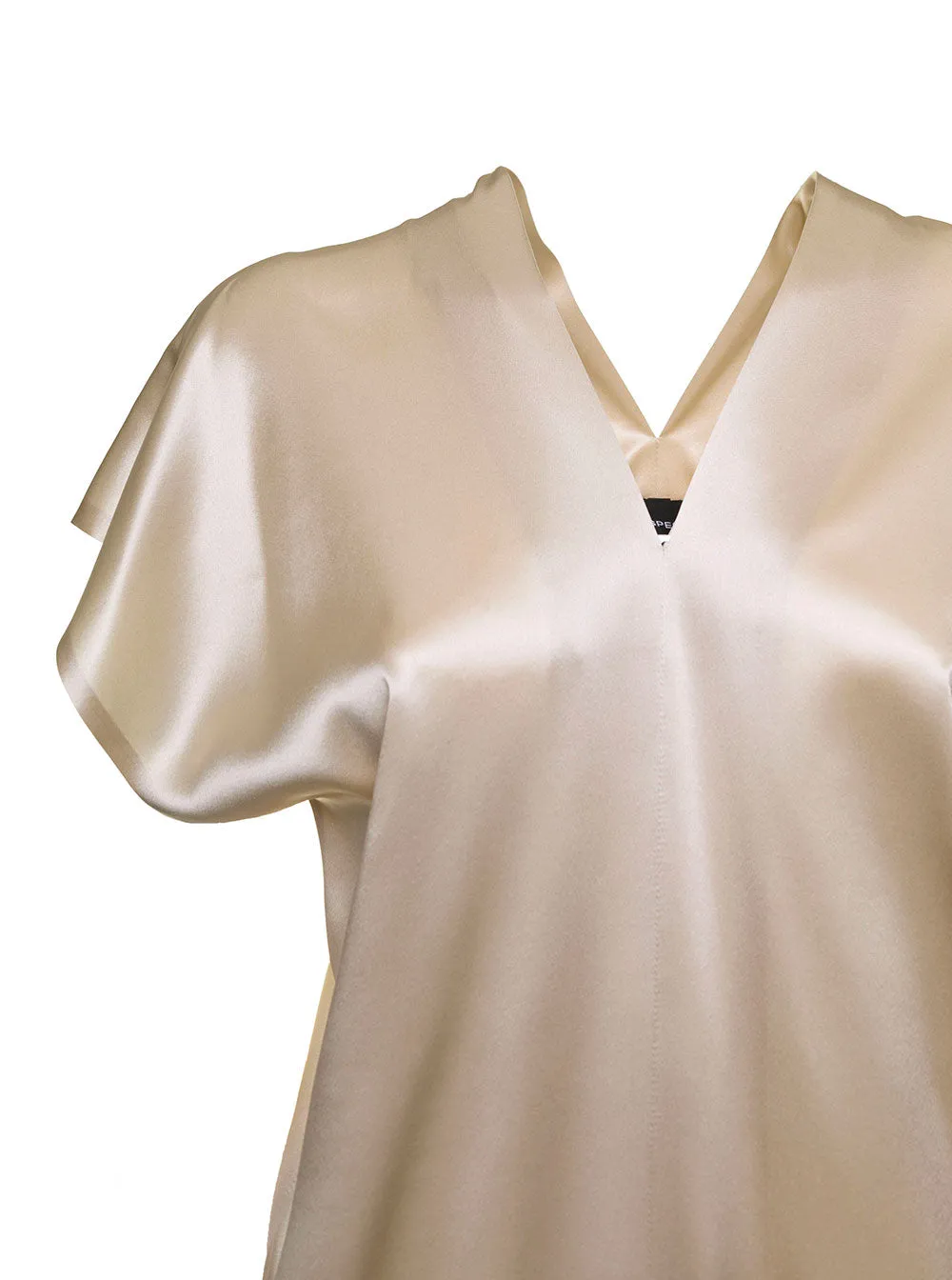Aspesi V-Neck Short-Sleeved Maxi Dress