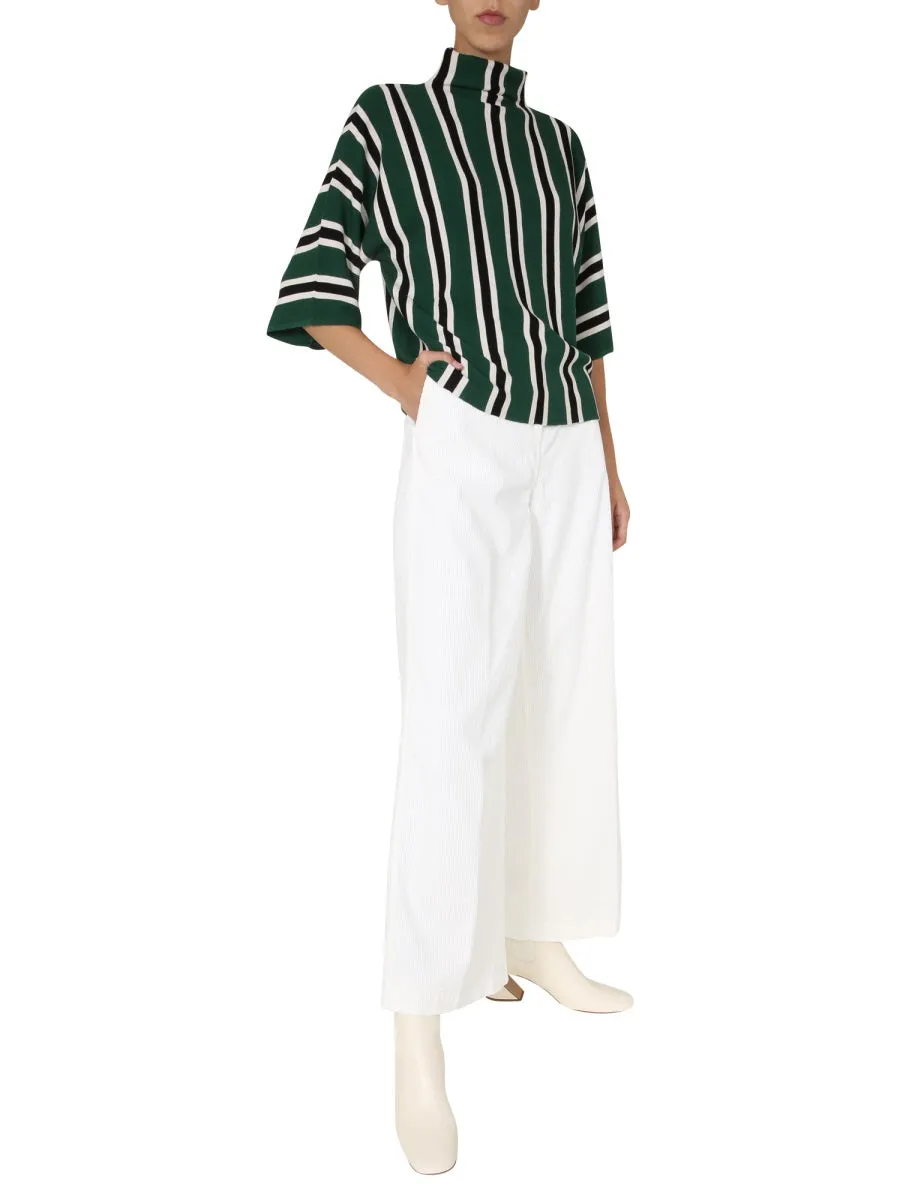 Aspesi Wide-Leg Cropped Pants