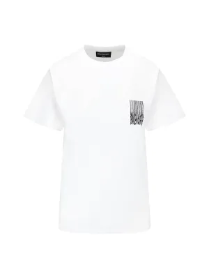 Balenciaga Barcode Motif Print T-Shirt