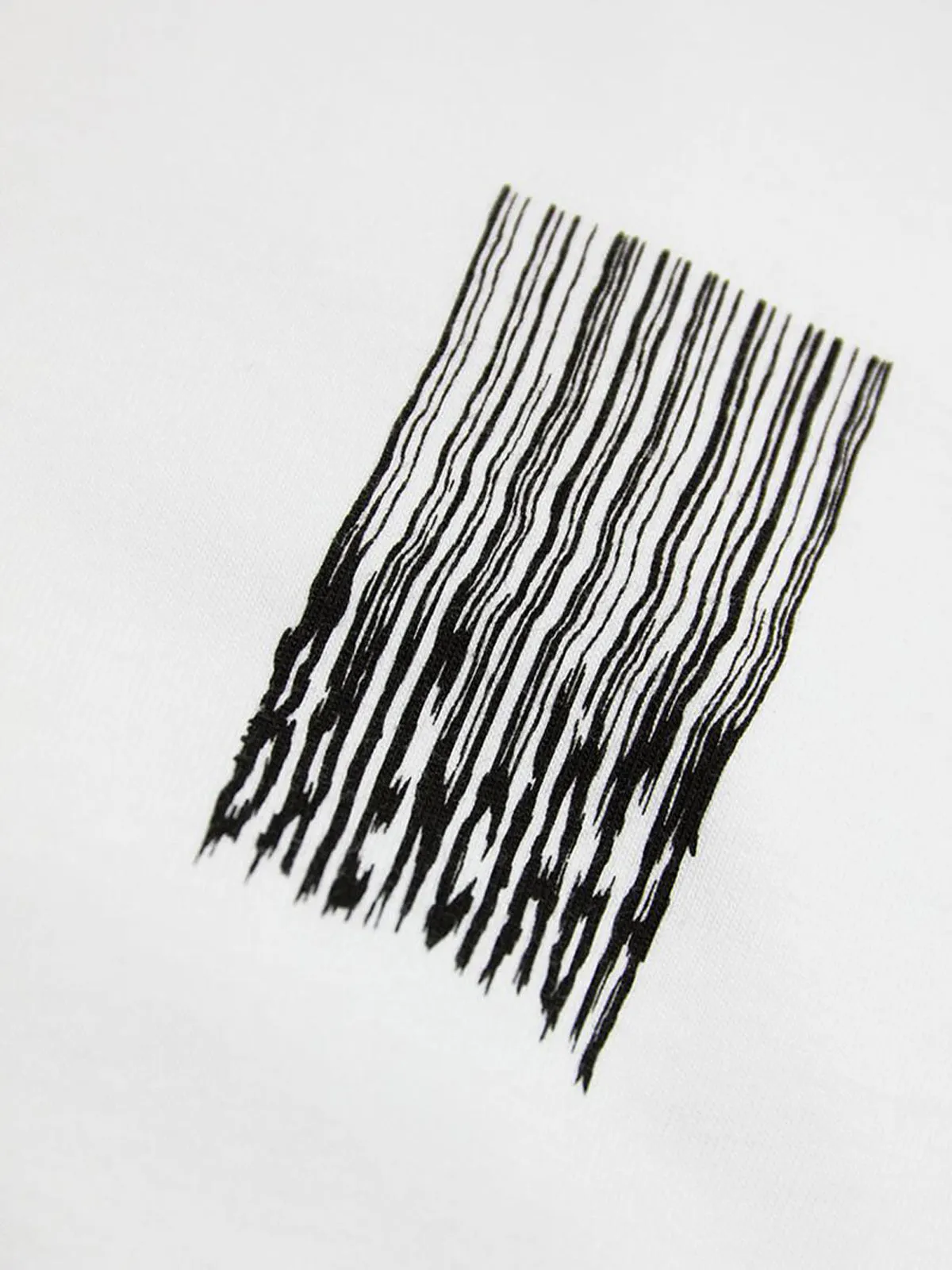 Balenciaga Barcode Motif Print T-Shirt
