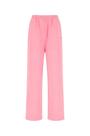 Balenciaga Logo Embroidered Wide Leg Trousers