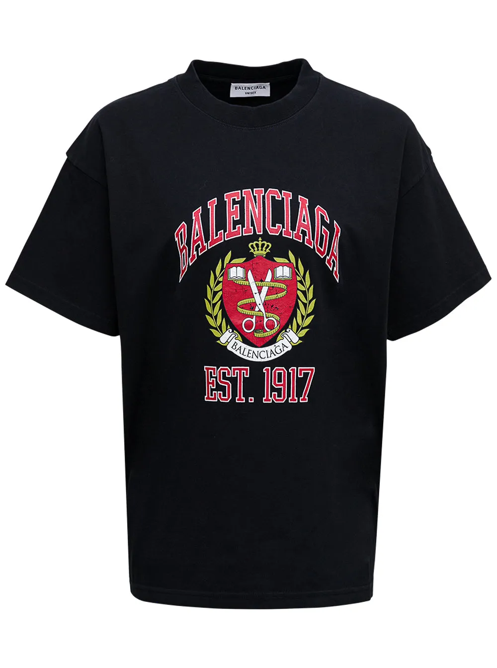 Balenciaga Logo Print Crewneck T-Shirt