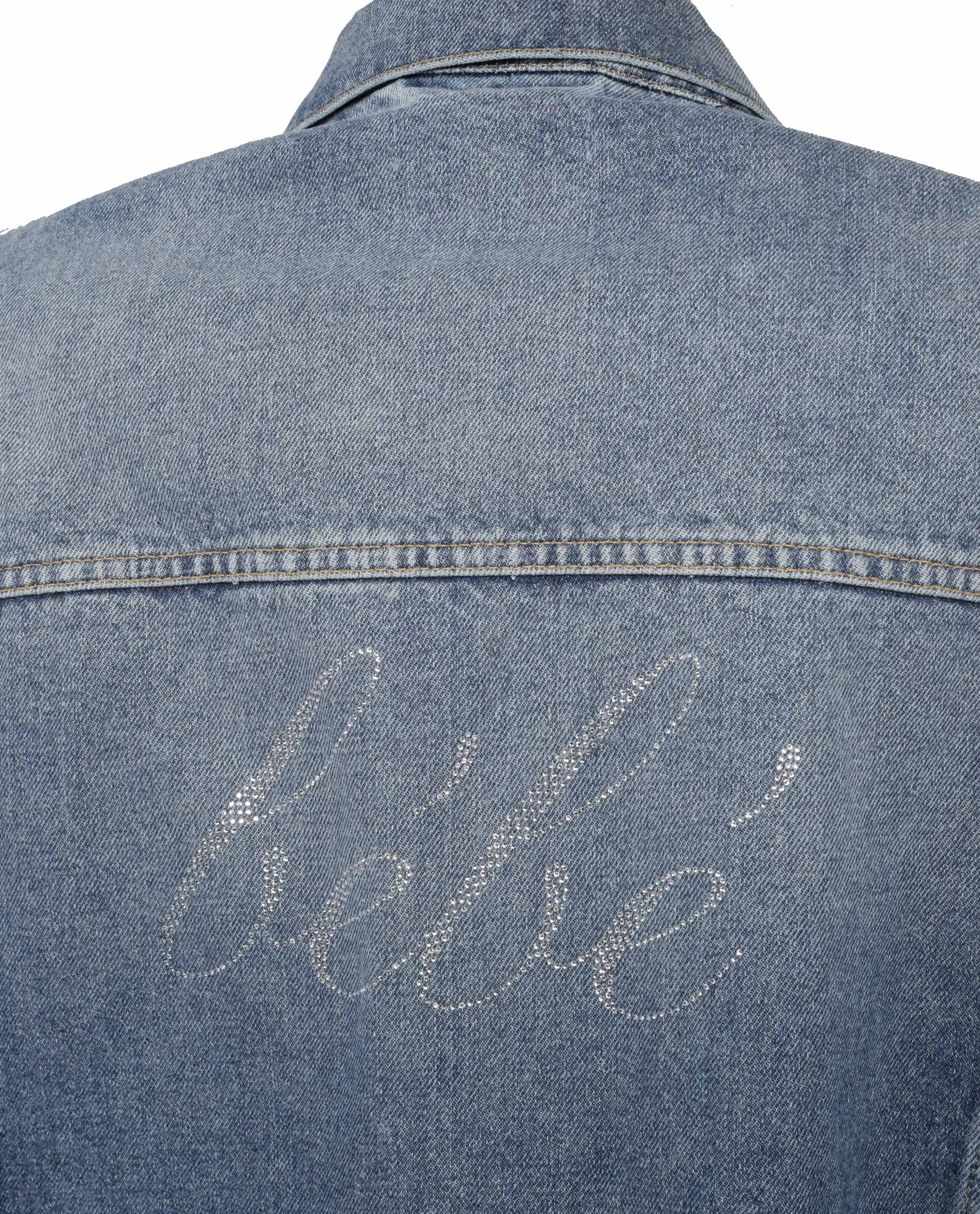 Balenciaga Strass Large Fit Denim Jacket