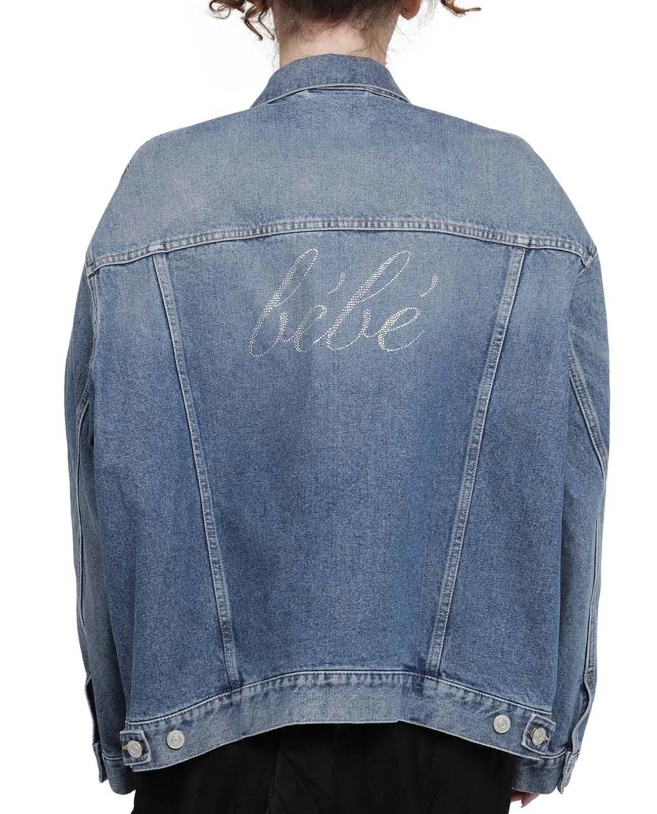 Balenciaga Strass Large Fit Denim Jacket
