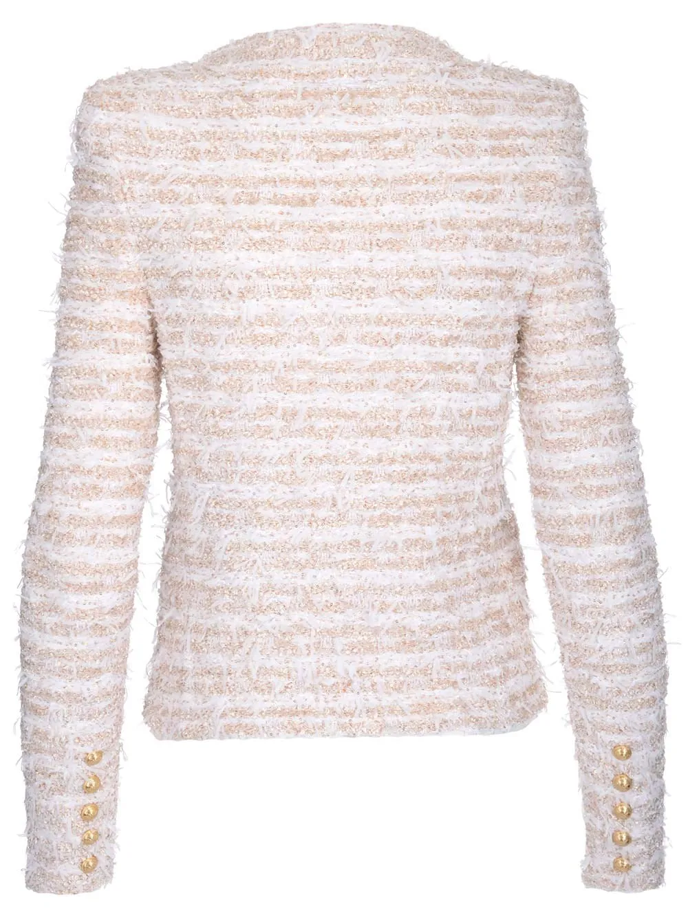 Balmain Button Detailed Tweed Jacket