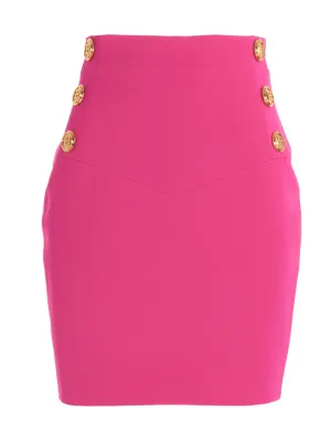 Balmain Buttoned Detailed Mini Skirt