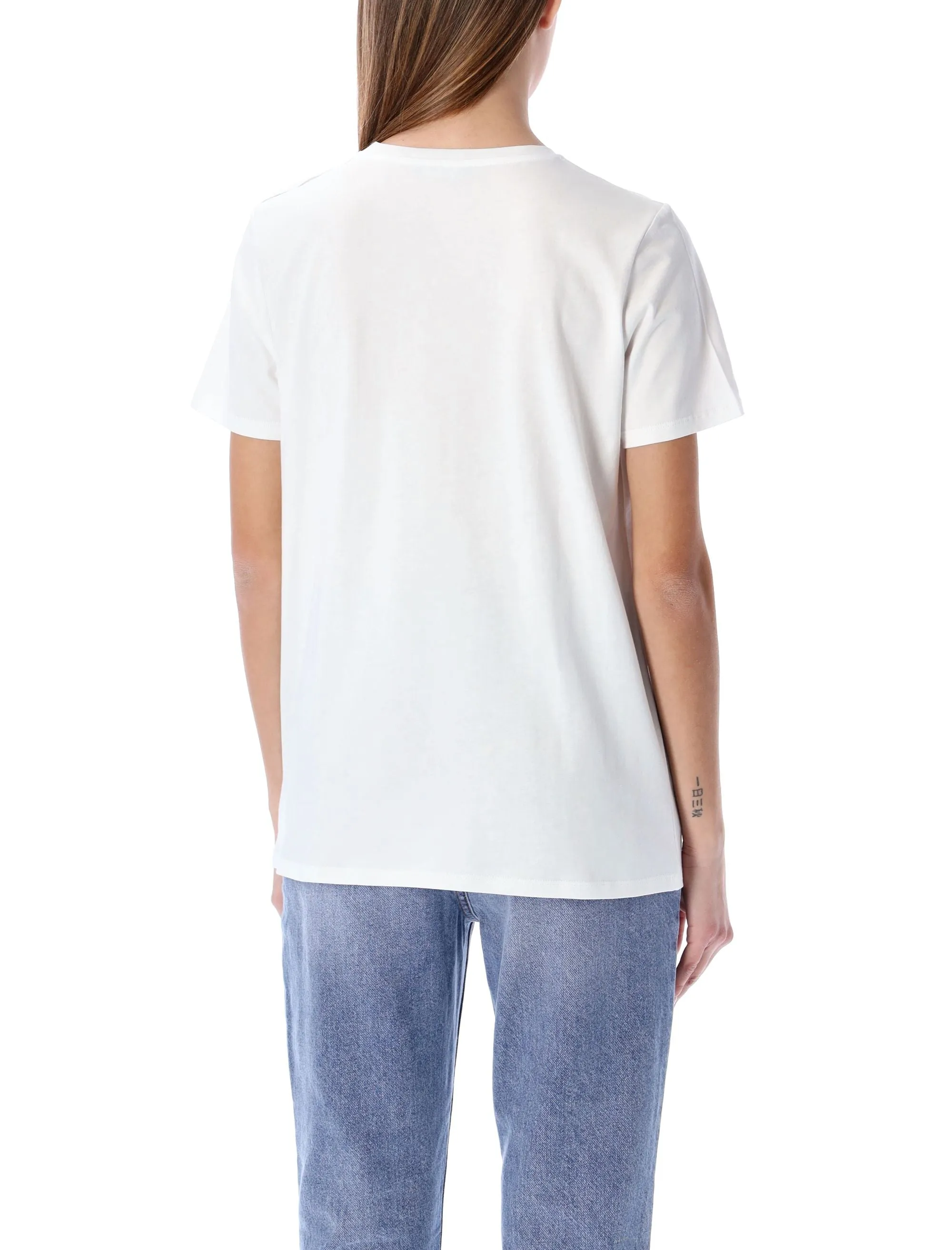 Balmain Buttoned Embellished Crewneck T-Shirt