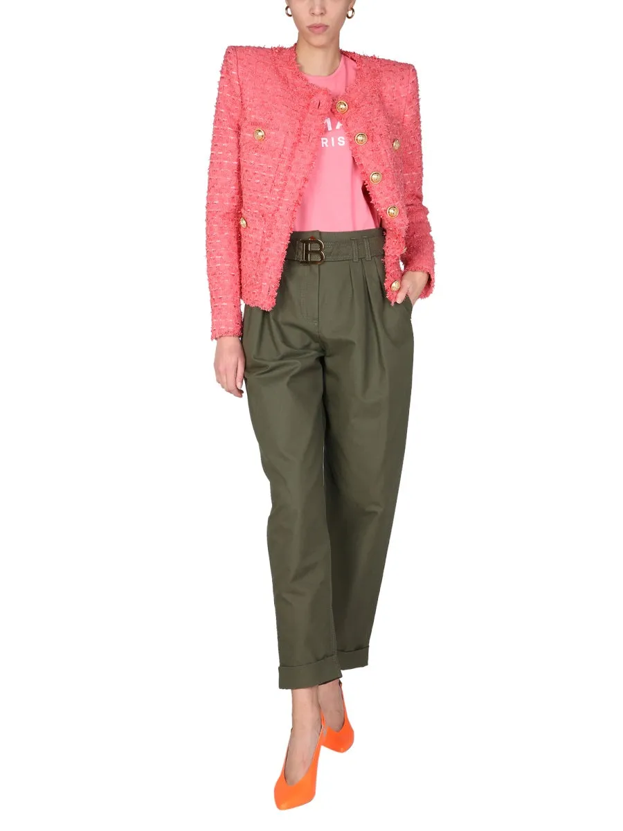 Balmain Buttoned Long-Sleeved Jacket