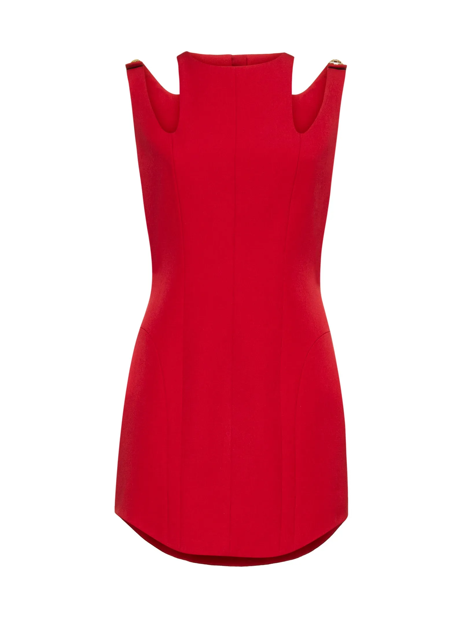 Balmain Cut-Out Detailed Mini Dress