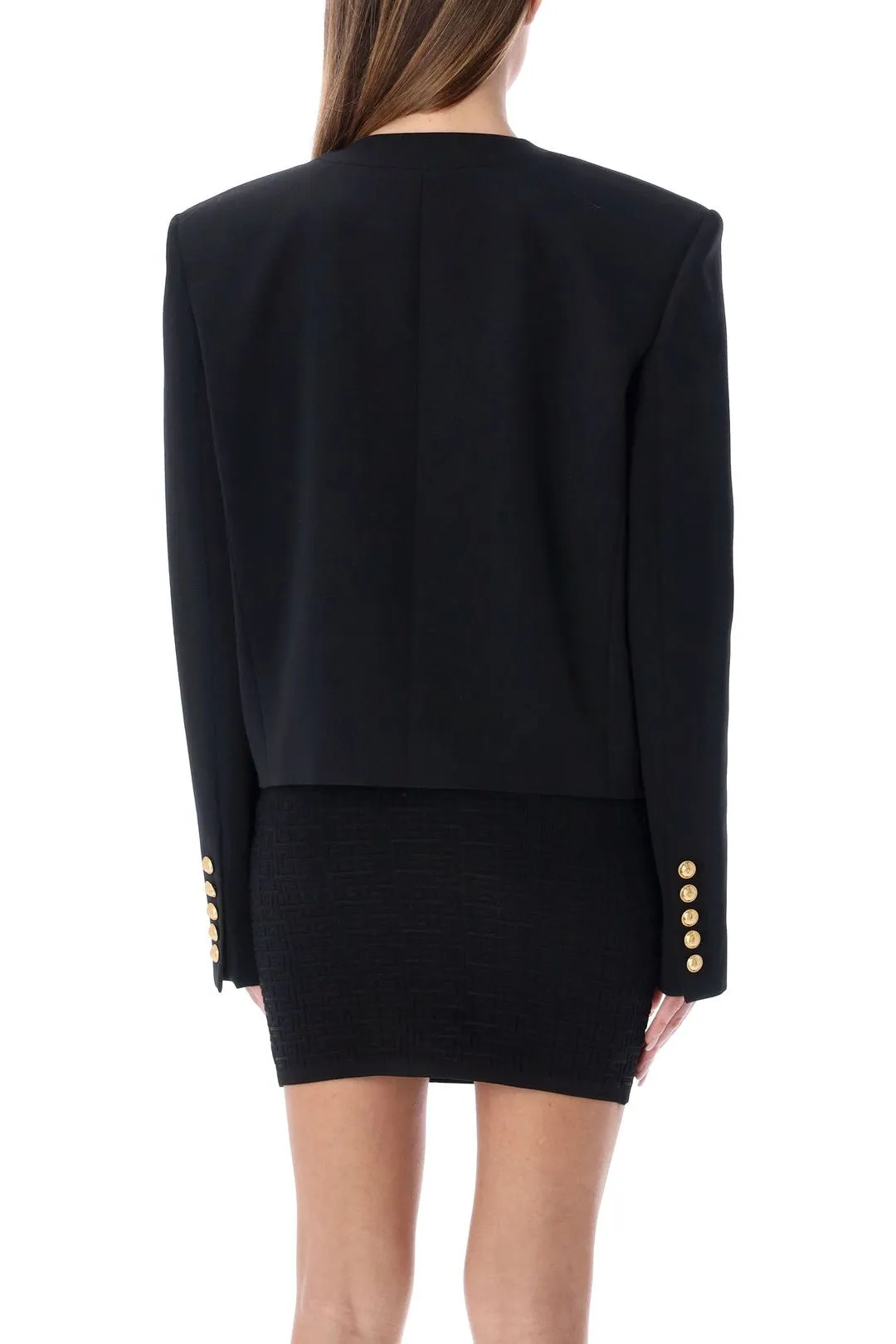 Balmain Decorative Button Long-Sleeved Jacket