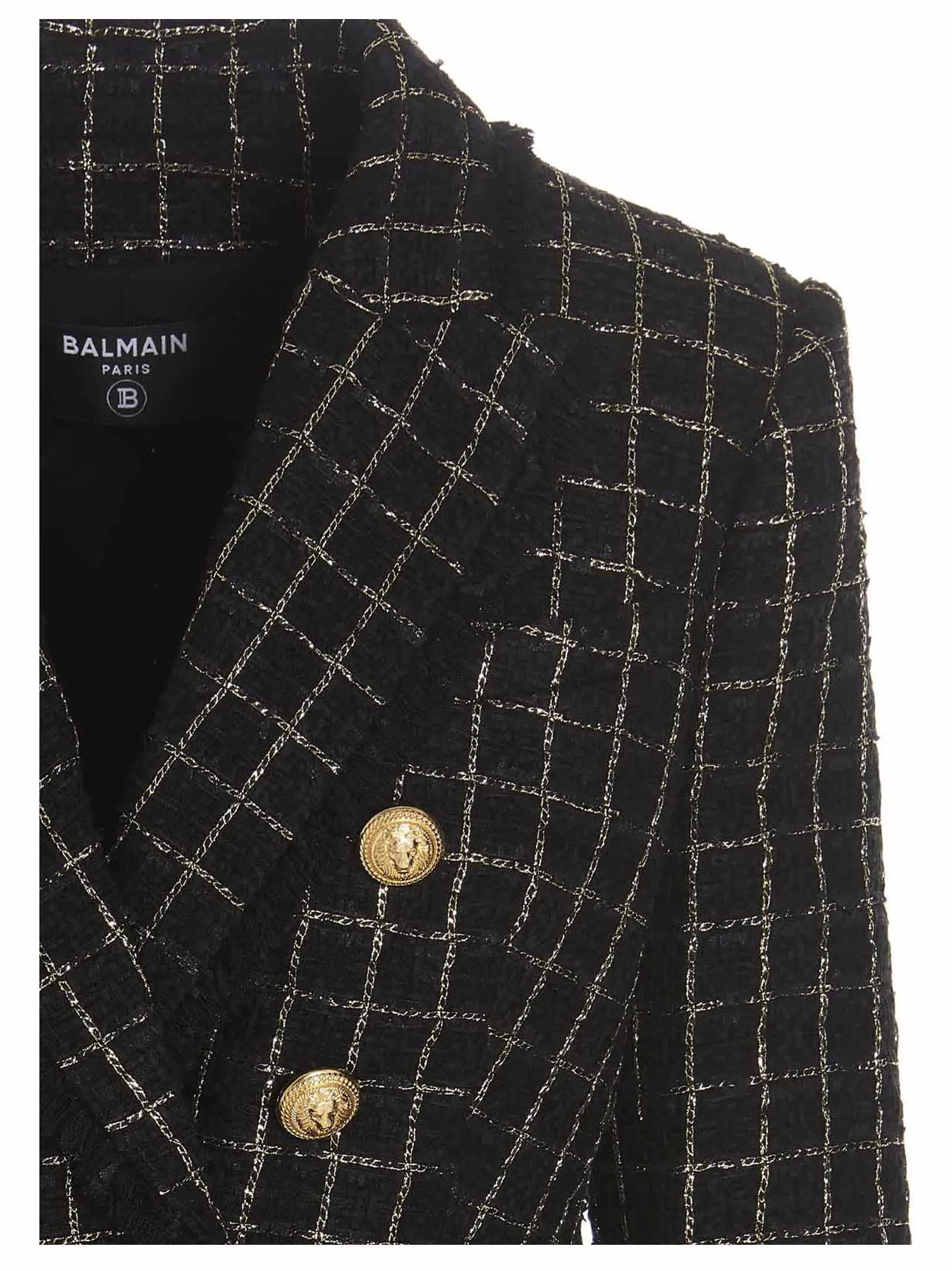 Balmain Double-Breasted Tweed Jacket