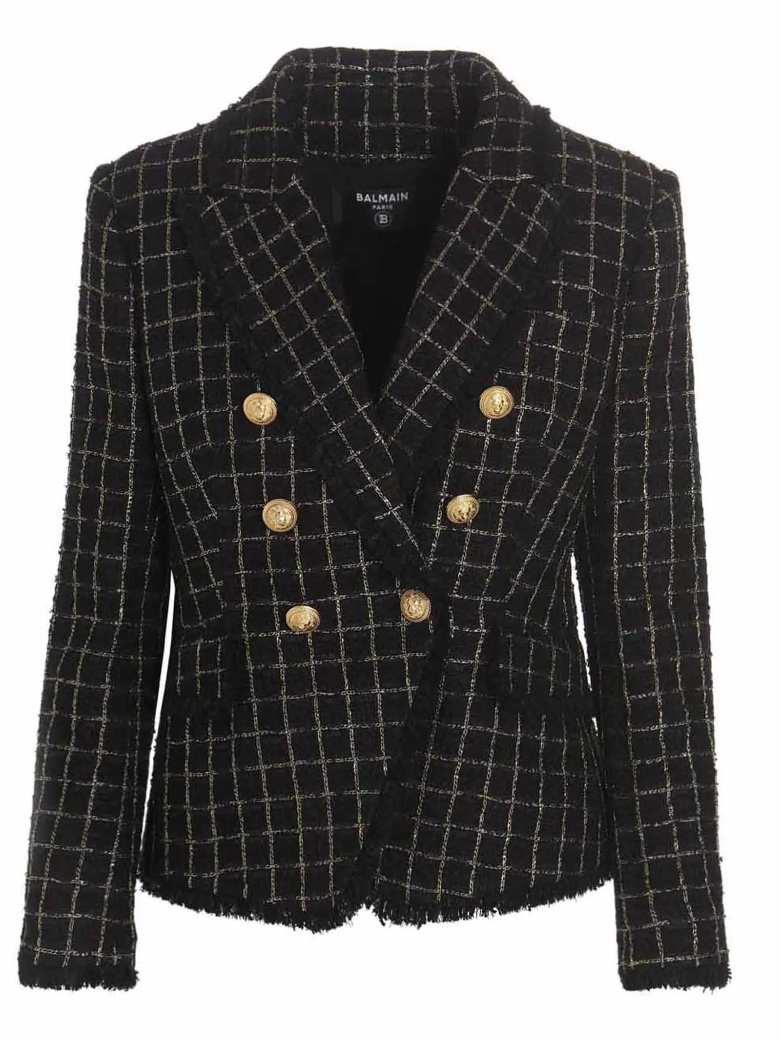 Balmain Double-Breasted Tweed Jacket