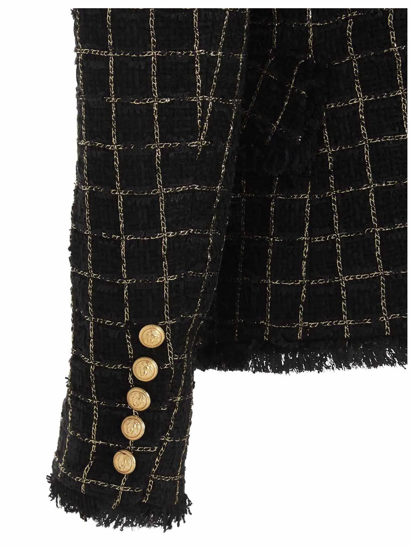 Balmain Double-Breasted Tweed Jacket