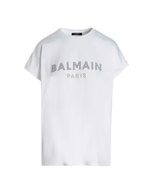 Balmain Logo Embellished Crewneck T-Shirt