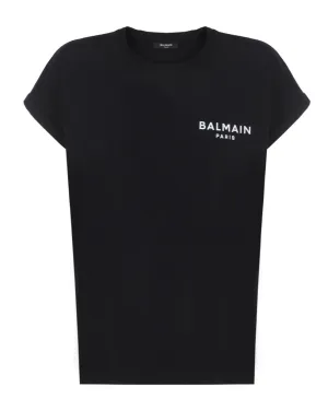 Balmain Logo Printed Crewneck T-Shirt