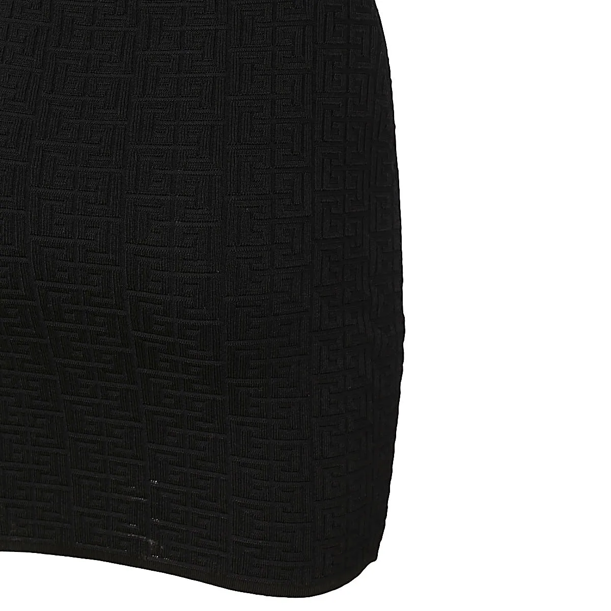 Balmain Monogram Halterneck Knitted Mini Dress