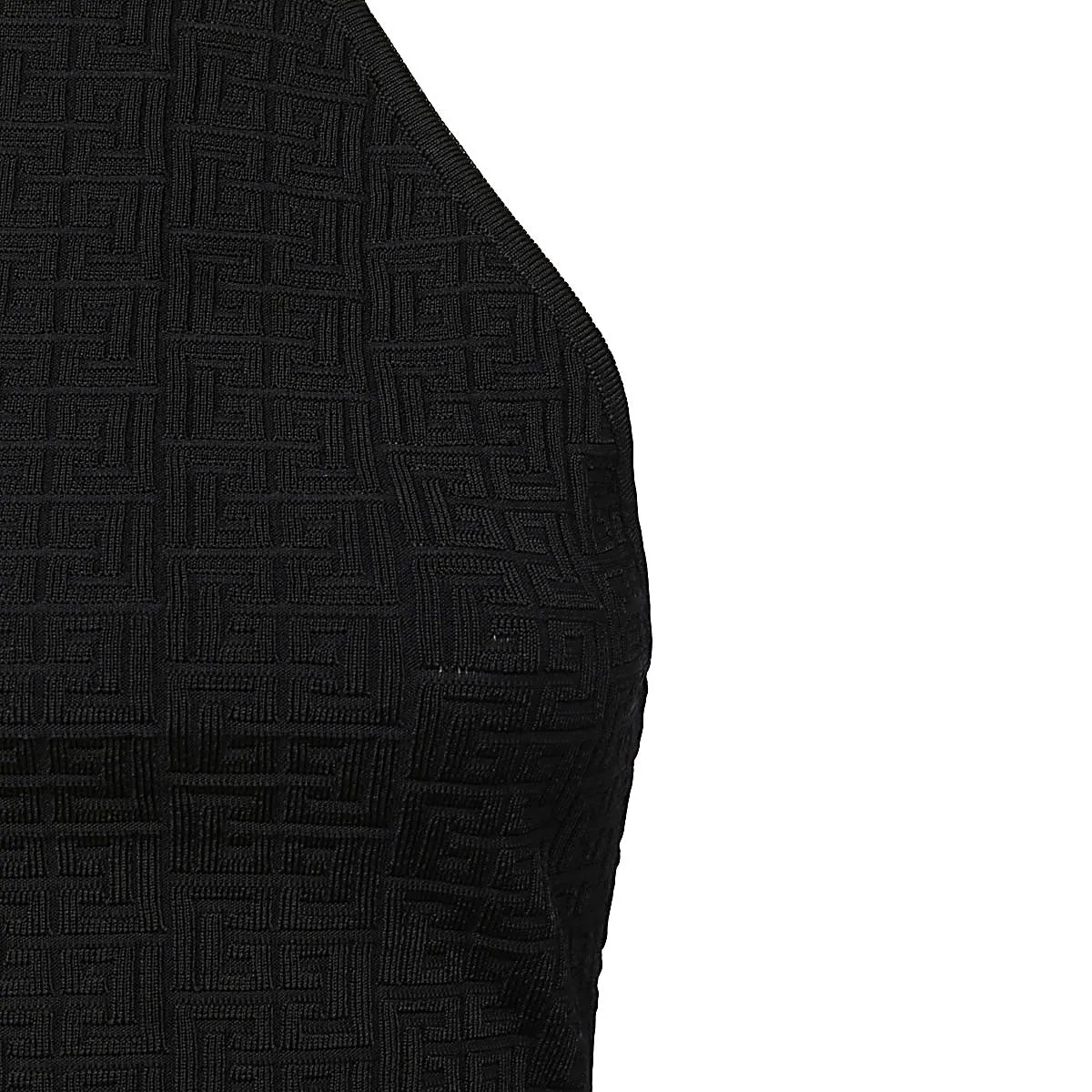 Balmain Monogram Halterneck Knitted Mini Dress