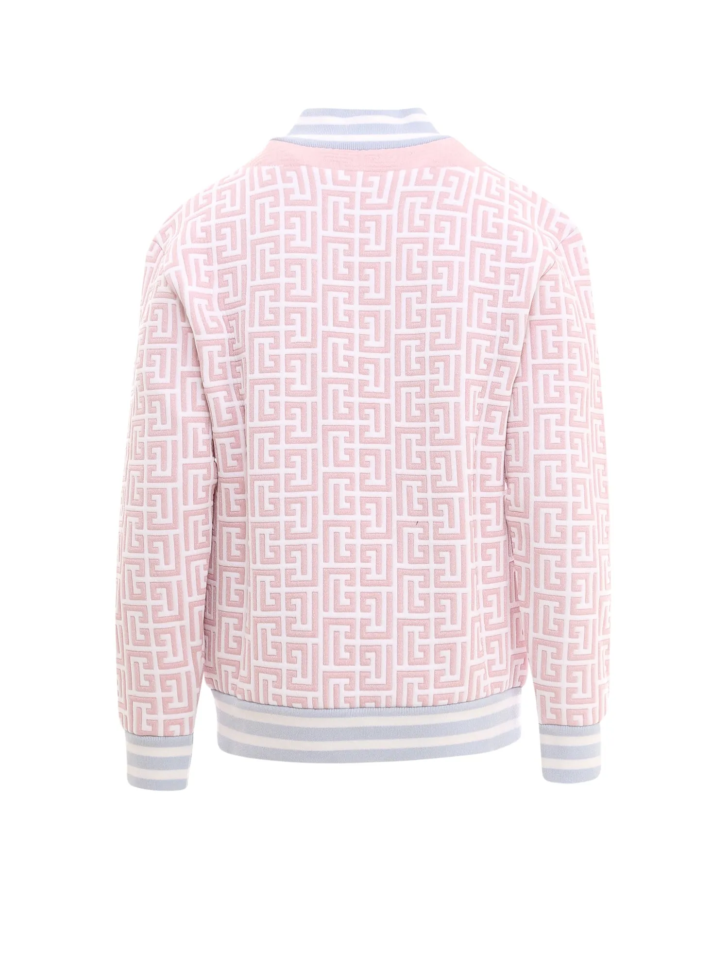 Balmain Monogram Pattern Bomber Jacket