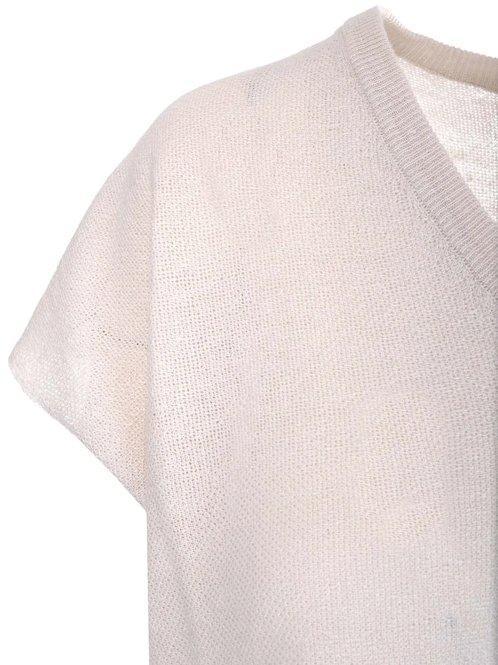 Barena V-Neck Cap Sleeved Top