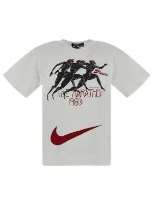 Black Comme Des Garons X Nike Graphic Print T-Shirt