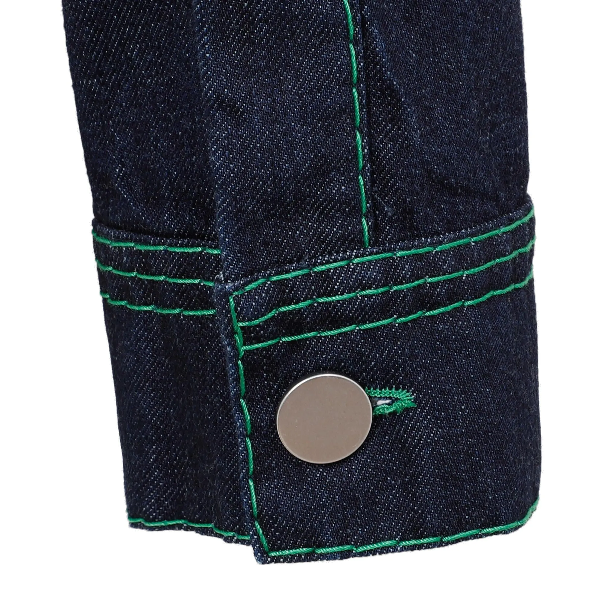 Bottega Veneta Buttoned Long Sleeved Denim Jacket