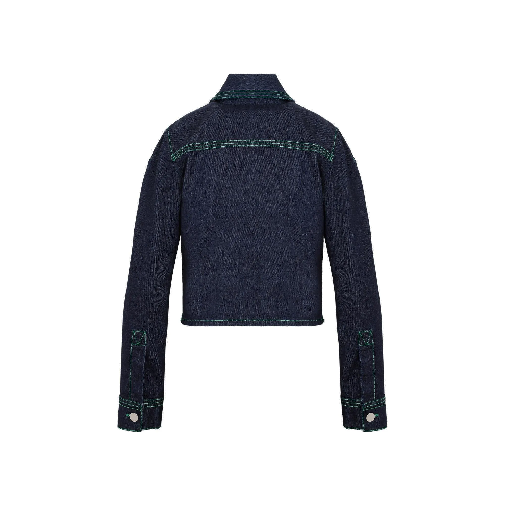 Bottega Veneta Buttoned Long Sleeved Denim Jacket