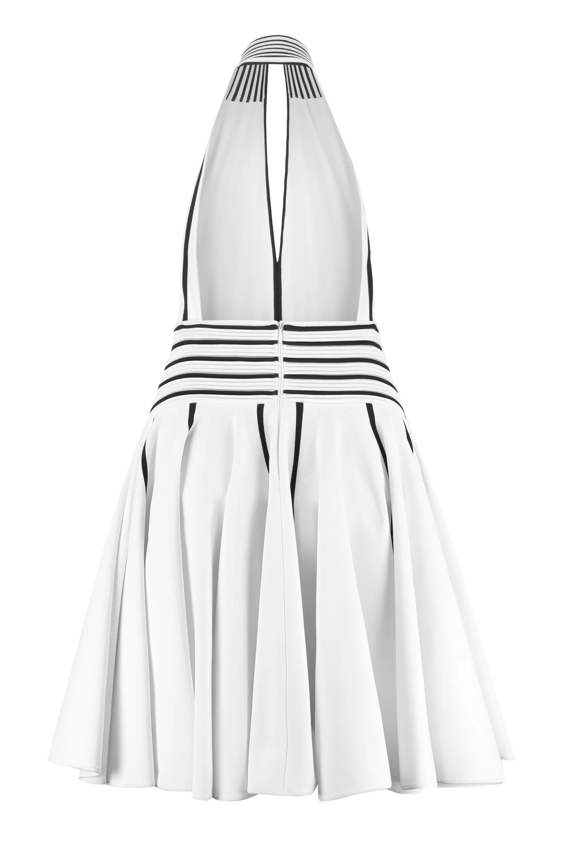 Bottega Veneta Halterneck Pleated Jersey Dress