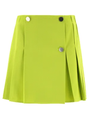 Bottega Veneta High Waist Pleated Mini Skirt