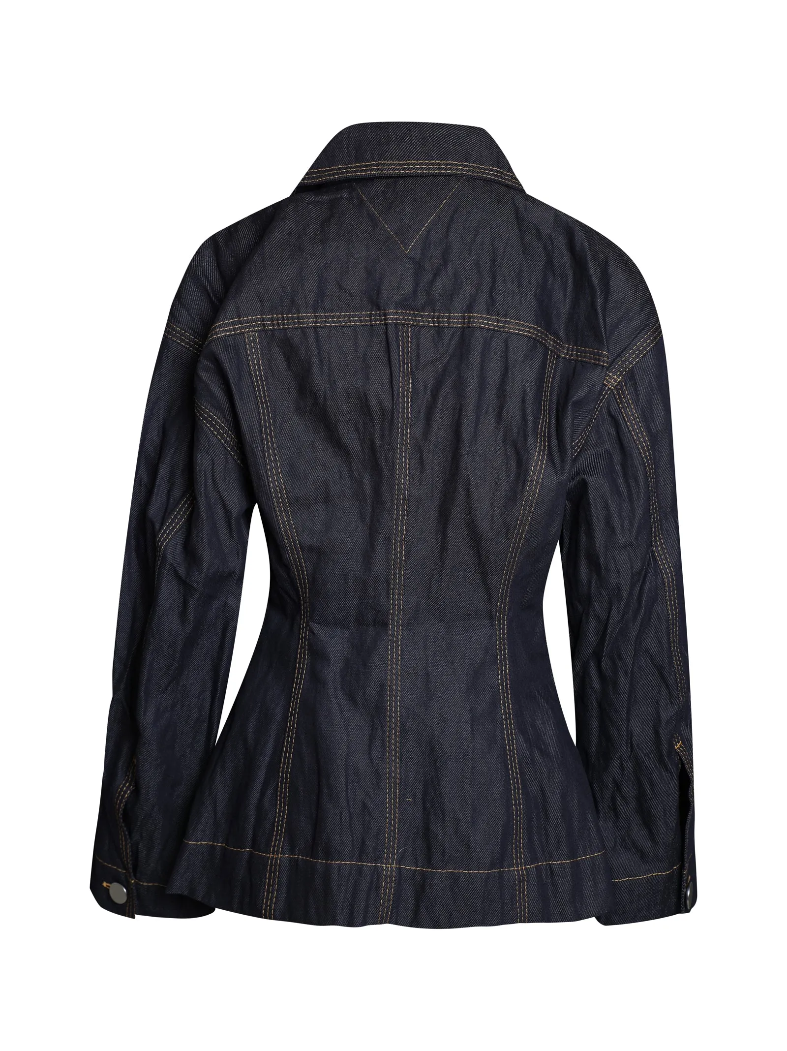 Bottega Veneta Metallic Denim Twill Jacket