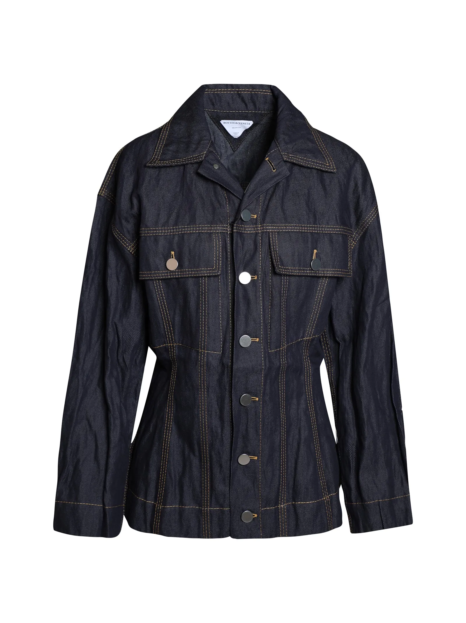 Bottega Veneta Metallic Denim Twill Jacket