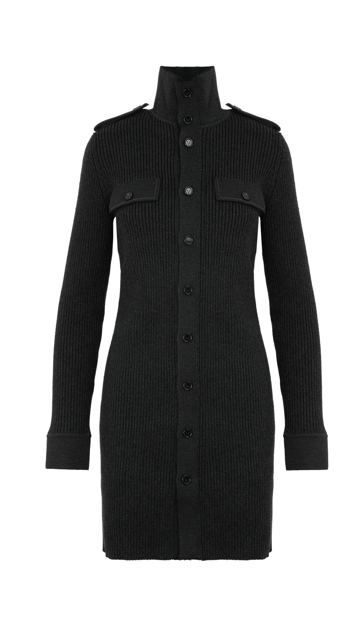 Bottega Veneta Rib-Knitted Mini Dress