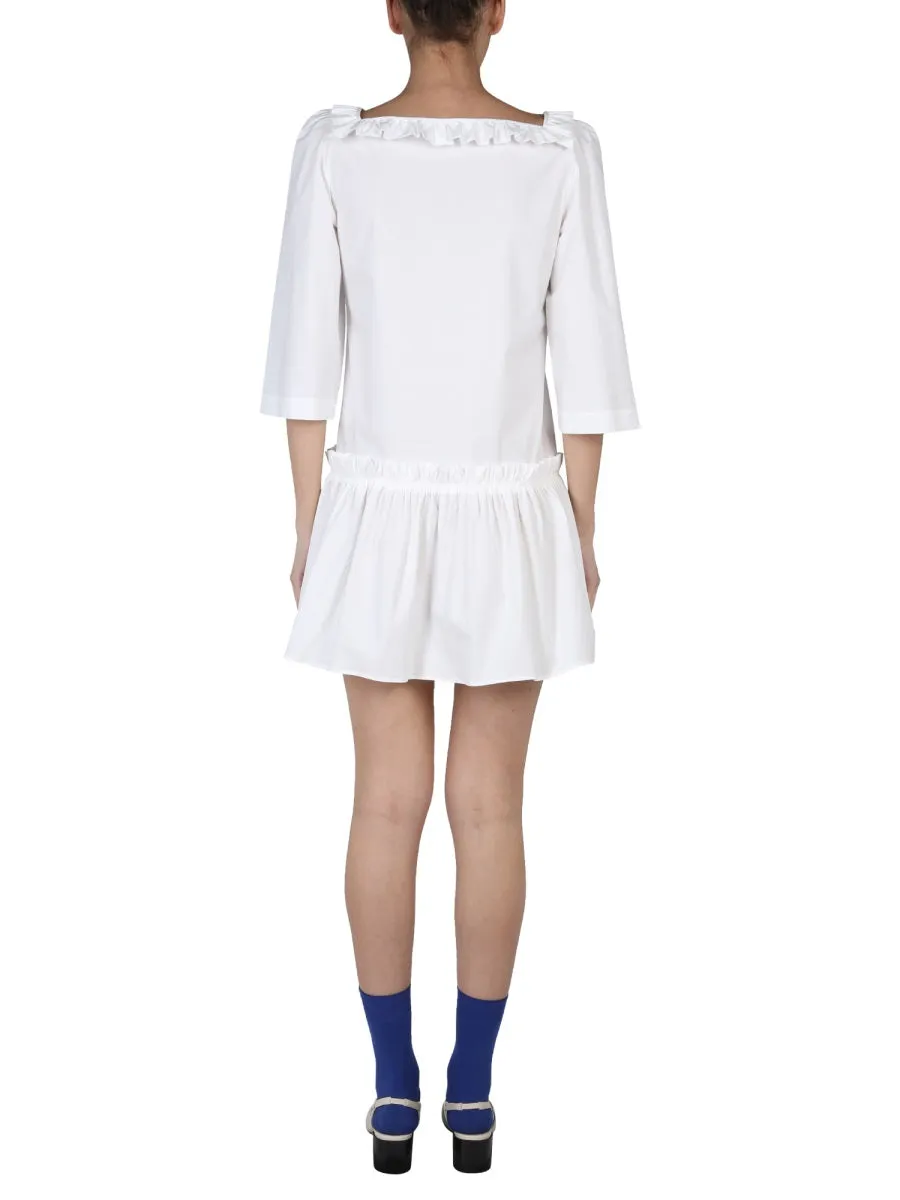 Boutique Moschino Cold-Shoulder Mini Dress