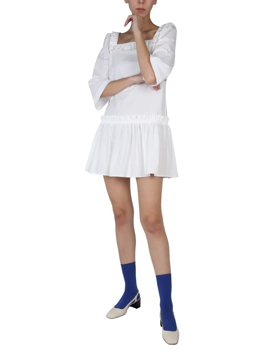 Boutique Moschino Cold-Shoulder Mini Dress