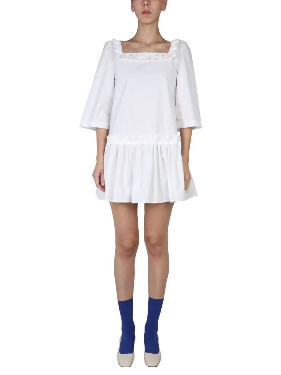 Boutique Moschino Cold-Shoulder Mini Dress