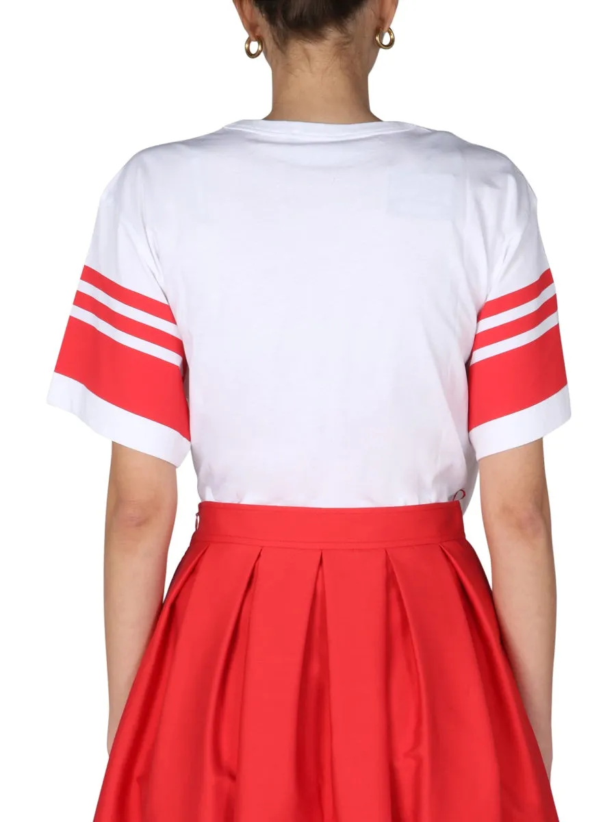 Boutique Moschino Logo Printed Crewneck T-Shirt