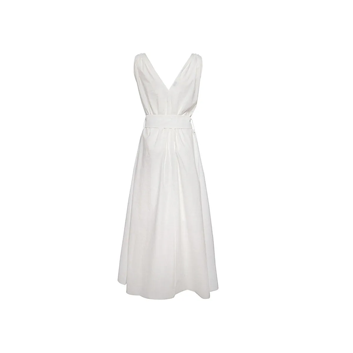 Brunello Cucinelli Belted Sleeveless Maxi Dress