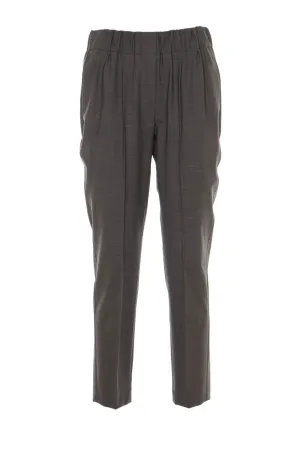 Brunello Cucinelli Elasticated Cropped Pants