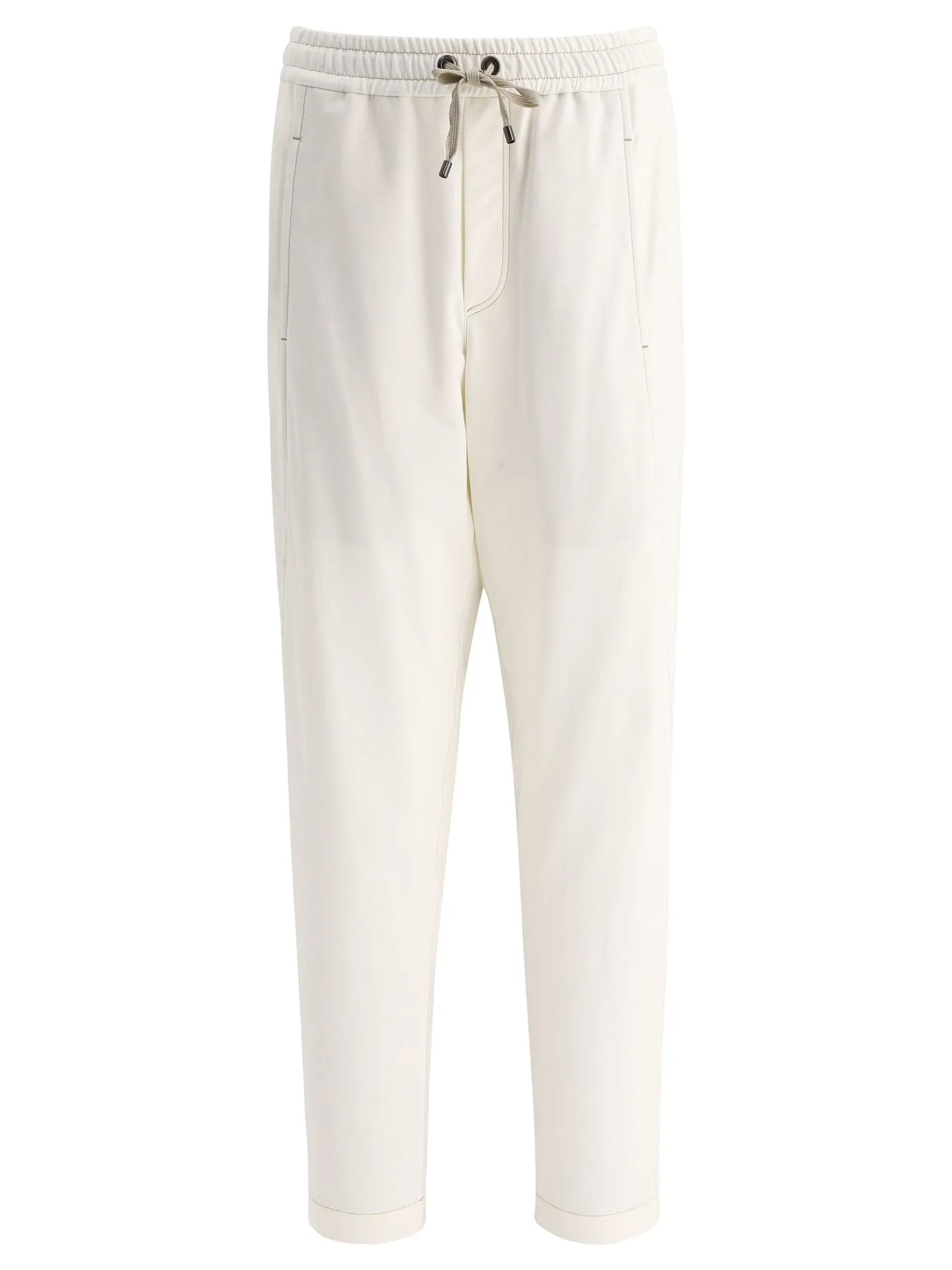 Brunello Cucinelli High-Rise Drawstring Trousers