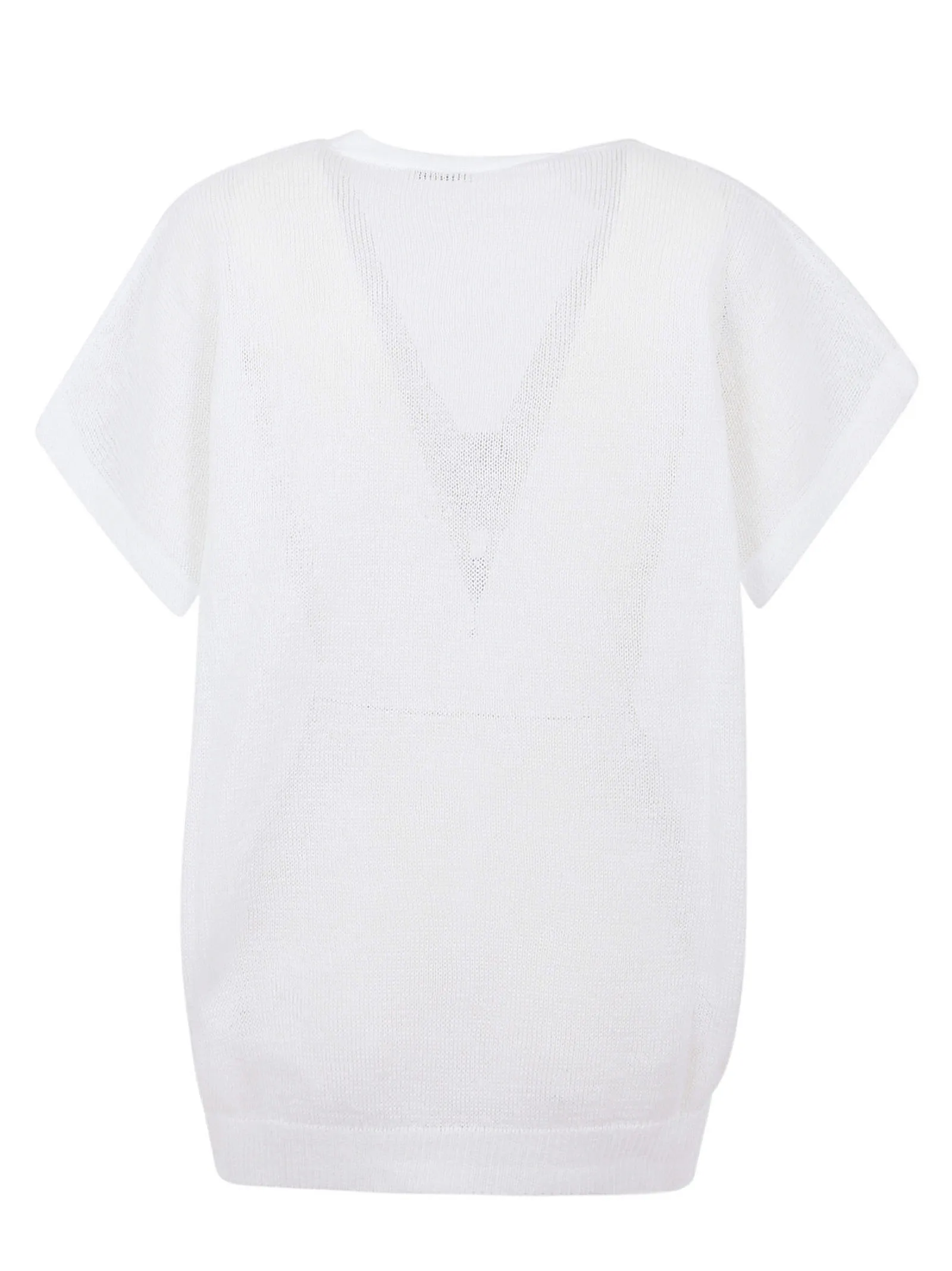 Brunello Cucinelli V-Neck Panelled Top