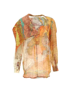 Burberry All-Over Printed Long-Sleeved Top